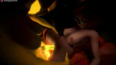 Mommys Halloween Surprise - A Futa Velma and Jack-O-Lantern Special