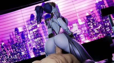 Cyber Widow Jumps into Futuristic Sex