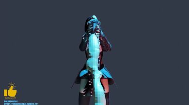 As Tifa rides her stallion, she cant help but fondle her massive horsecock, moaning with pleasure as it fills her hand