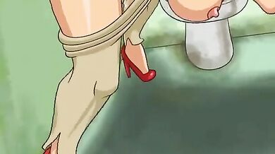 Supermans Girlfriend Lois Lane in the Bathroom (Uncensored)