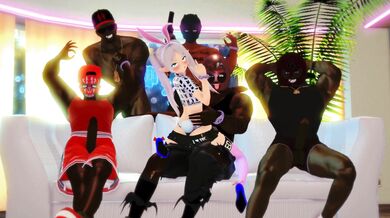 Sultry Eldritch Courtesan mates with Magical Beings, giving Birth to Fantastical Offspring