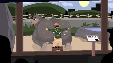 Sneaking around the zoo, Gloria discovers her inner animal