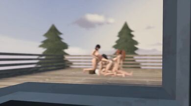 Barely legal Momiji from DOA gets fucked by a gang of sexy futa dolls in this hot hentai porn video!