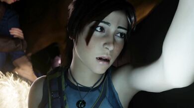 Rewritten: Lara, the adventurer, is about to be fucked by a horse in an exotic land filled with danger and excitement!