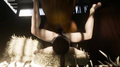 Rewritten: Lara, the adventurer, is about to be fucked by a horse in an exotic land filled with danger and excitement!