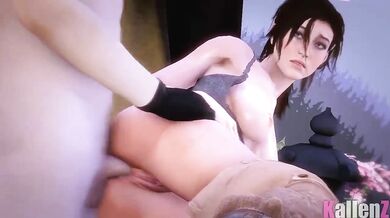 Pounding Laras Tight A**e with a Dildo!