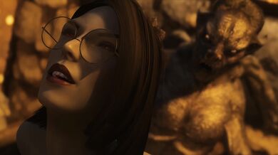 Sexy Vampiress Meets Hot Werewolf at Hentai Halloween Bash