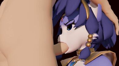 Siren Krystal sucks and swallows the mighty wizards cock