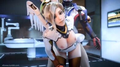 SOLDIER 76 BREAKS HIS RIFLE INSIDE MERCY’S TIGHT ASSEMBLAGE, DELIVERING A PULSE-POUNDING PORNOGRAPHIC EJACULATION