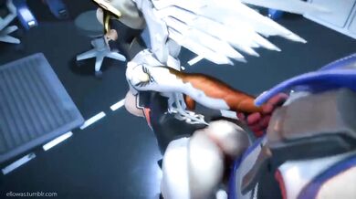 SOLDIER 76 BREAKS HIS RIFLE INSIDE MERCY’S TIGHT ASSEMBLAGE, DELIVERING A PULSE-POUNDING PORNOGRAPHIC EJACULATION