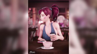 Hentai Coffee Break: DVa, Sombra and a Sexy Surprise!