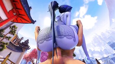 Ass Bouncing to PMV Music on a Sexy Bed
