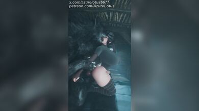 The Werewolfs Lustful Attack on Maviss Soft Lips