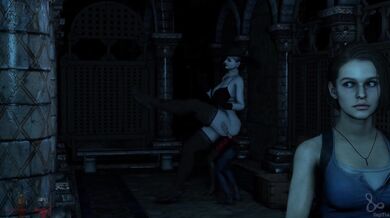 Lady Dimitrescu gets fucked by a stranger who wont take no for an answer