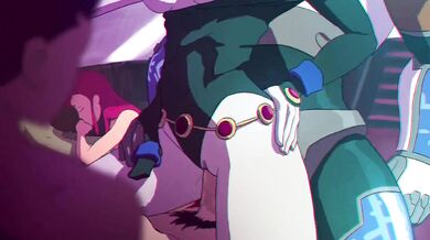 Batgirls Secret Four-Way with Robin, Starfire and Beast Boy