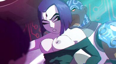 Batgirls Secret Four-Way with Robin, Starfire and Beast Boy