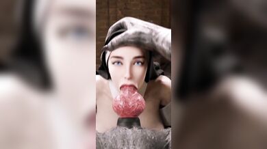 3D Compilation: Werewolf Blowjob Focused