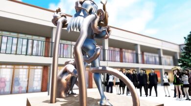 My name is Bronze and Im an Ultragirl statue, and if you think thats hot, wait until you see what else I can do!