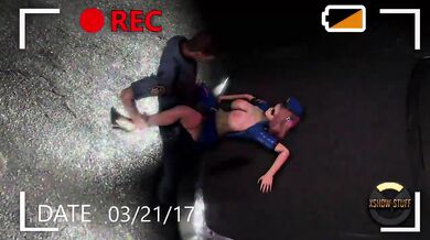 Honoka is fucking on top of a police car while her partner in crime controls the vehicle, leaving them free to explore their mutual lust