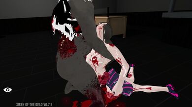 Busty sports girl gets tragic oral and anal from zombie