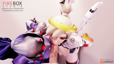 The Widow and Mercy: Double Blowjob [Firebox Studio]