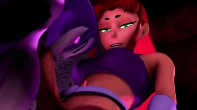 Black Superheroes and their Hentai Adventures with Raven, Starfire, Black Jr XIII