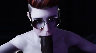 Sexy newsreader Rachel Casich presents a BBC special report on how to give the perfect blow job