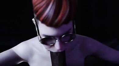 Sexy newsreader Rachel Casich presents a BBC special report on how to give the perfect blow job