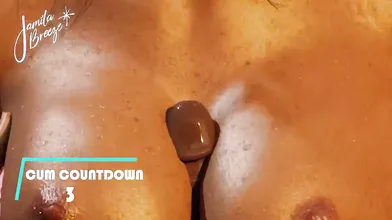 Watch this preview of Joi getting tittyfucked in a challenge where she tries not to cum before the countdown ends