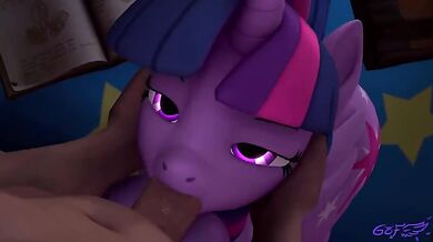 Rewritten as: The Fiery Goddess: Twilight Sparkles Blowjob