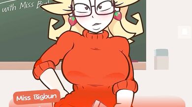 The naughty doodler is sent to detention, but there will be no break for him in this hot hentai porn video