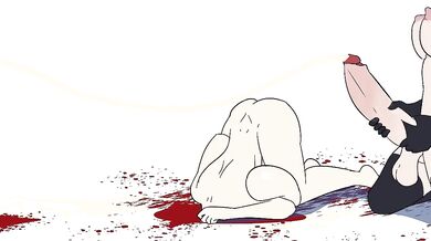 Chalked Futa and Bestiality Duo Deca*ptation