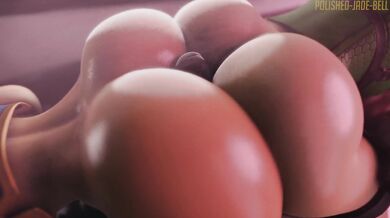 Chun-Li and Cammy reward this years SF winner with their bodies in a blacked wsound edition [polished Jade Bell]