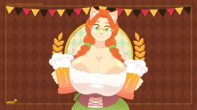 Kat and her friends at Oktoberfest 2024 (Wide) [4K] - Galacticmiči