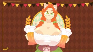 Kat and her friends at Oktoberfest 2024 (Wide) [4K] - Galacticmiči