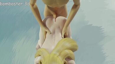 Link, X and Zelda: Outdoor Sex (by Bombaster3D)