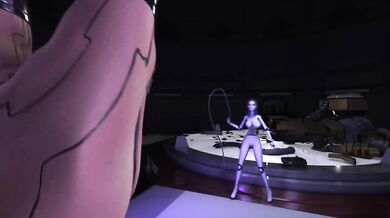 Exploring the depths of pleasure with a sexy doppelganger and her alpha male lover in a 3D virtual reality spot