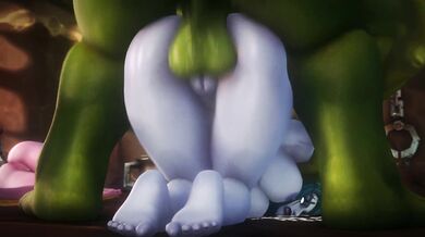 The Mighty Orc Warrior Breaks Into Ziahnas Tight Cave Hole and Pounds Her Hard