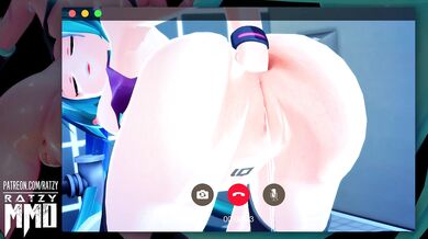 Mikus Surprise Call (Vocaloid, Anal fisting, Japanese Schoolgirl Knitting, Dildo Play)