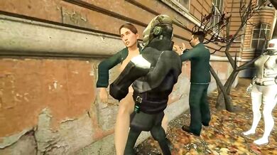 Booty-Grabbing Sergeant Gives Orders in the Bedroom