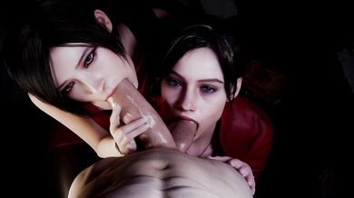 Watch as Claire and Ada take turns giving each other blowjobs, then swapping over to balljobs in stunning 4K resolution!
