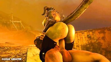 Female Deathclaw Rides a Big Human Dick [Hardcore]