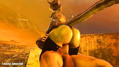 Female Deathclaw Rides a Big Human Dick [Hardcore]