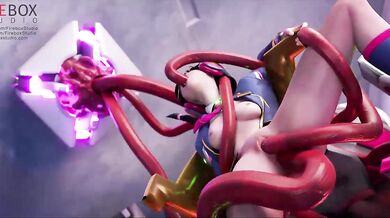 The Dirty DVa Academy - A Hentai Tentacle Fuckfest