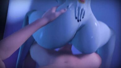 Furry Babe in a Ruffled Dress gets Fucked by her Ravenous Dog