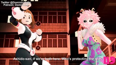 Mina, Ochaco and Nomu: The Ultimate Hentai Battle!
