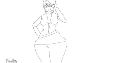 The Chubby Girl with a Big Ass Gives a Blowjob on the Sakura Tree