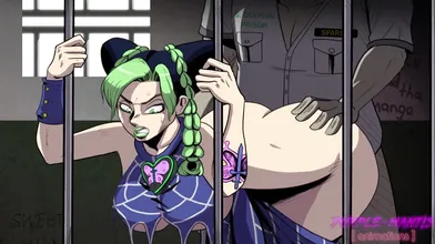 Craving for the Scent of Cum: Jolyne Kujo gets Fucked by a Purple Mantis