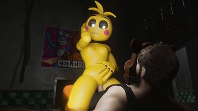 Toy Chica Gets Roughed Up By A Huge Monster Cock!