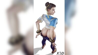 Super Smash Bros Ultimate - Shaking Butt Chun-Li Hentai 3D